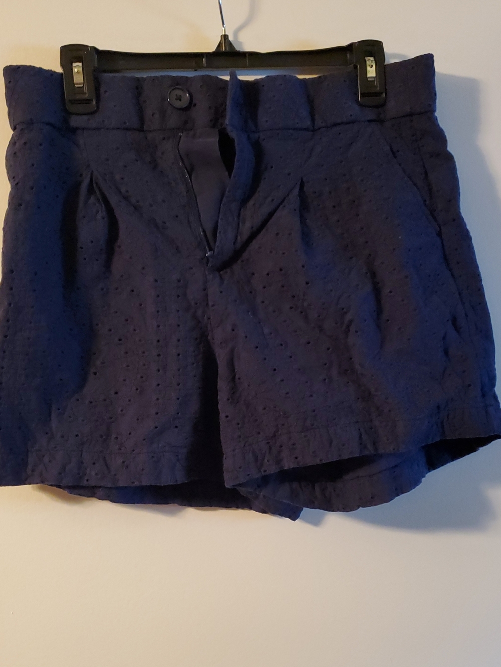size 10 Belle Isle by Torrid  Navy Eyelet Shorts
